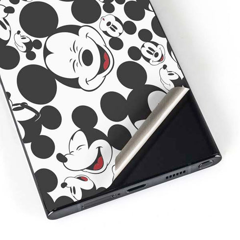 Disney Mickey Mouse Face Pattern Galaxy S25 Ultra Skin